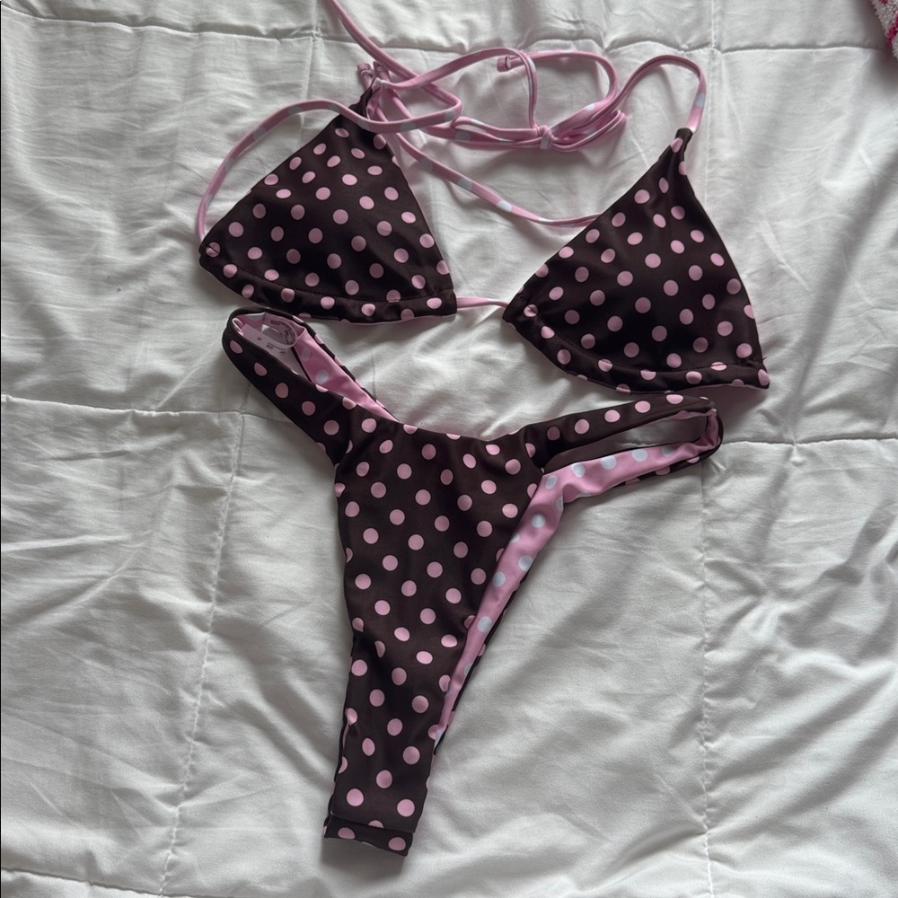 Reversible Polka Dot Bikini